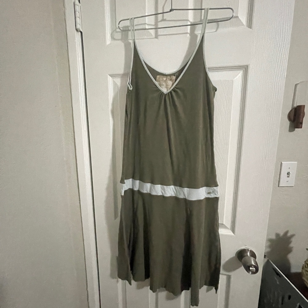 O’Neill beachwear dress Moss Green with light blue accent